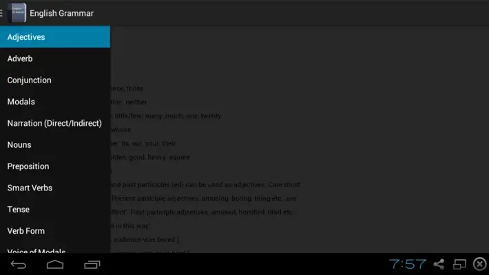 English Grammar android App screenshot 0